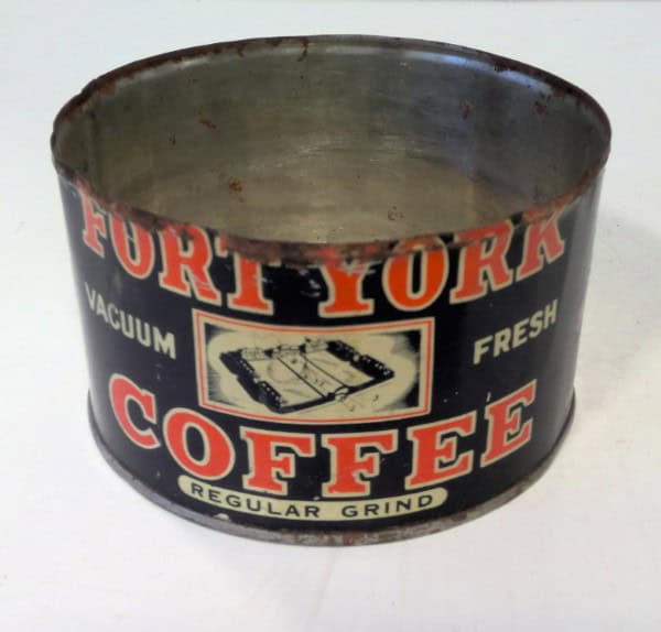 Antique Hudson's Bay Co. Fort York Coffee Tin for sale