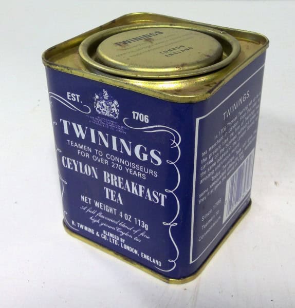 Vintage Twinings Ceylon Breakfast Tea Tin for sale