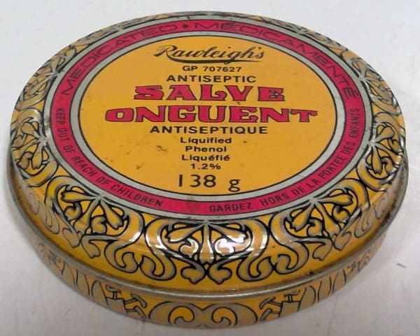 Rawleigh's Medicated Antiseptic Salve Tin for sale on heinventures.ca