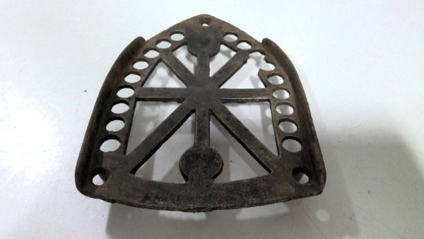 Antiques Cast Iron JAS Smart Brockville Iron Trivet for sale