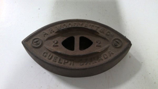 Antique A.R. Woodyatt & Co Guelph Ontario #2 Sad Iron for sale