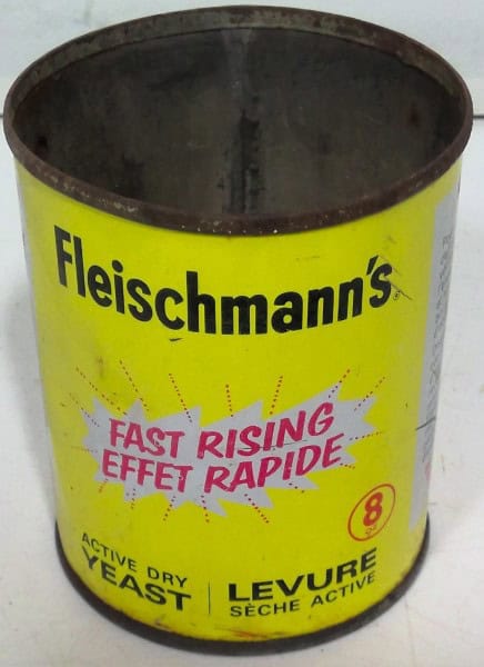 Fleischmann's Fast Rising Active Dry Yeast Tin for sale on Hein Ventures' online vintage store