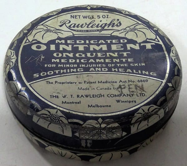 Rawleigh's Medicated Ointment Five Ounce Tin for sale on heinventures.ca