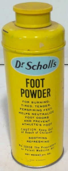 Dr. Scholl's Foot Powder Cannister for sale on heinventures.ca