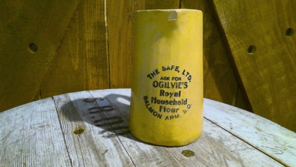 Rare Ogilvie's Royal Household Flour Medalta Cream Pitcher - Salmon Arm B.C. for sale