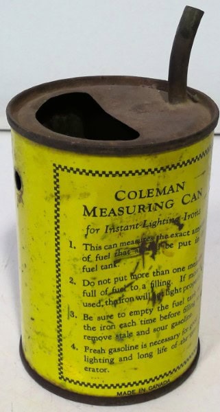 Coleman Measuring Can for sale on heinventures.ca