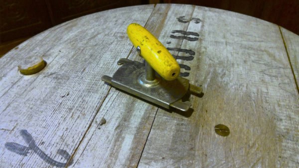 Top Off jar opener, yellow wood handle, bottle screw top opener for sale