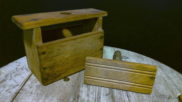 Antique Wooden Butter Press for sale