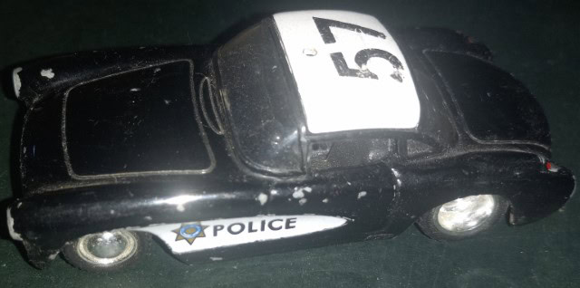 Jada Toys 1957 Black Corvette Police Diecast Car for sale on heinventures.ca