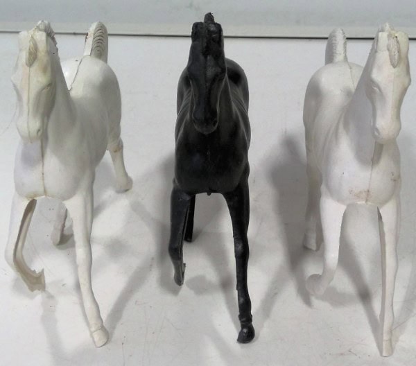 Lot of Three MPC Plastic Horses for sale on heinventures.ca