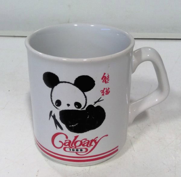 Vintage 1988 Calgary Olympics Panda Coffee Mug for sale