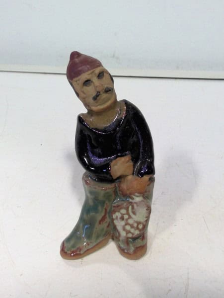 Vintage Tremar UK Cornish Pottery Fisherman Figurine for sale