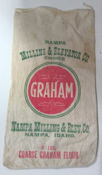 Vintage Graham Flour Sack From Nampa Milling & Elevator Co Idaho for sale