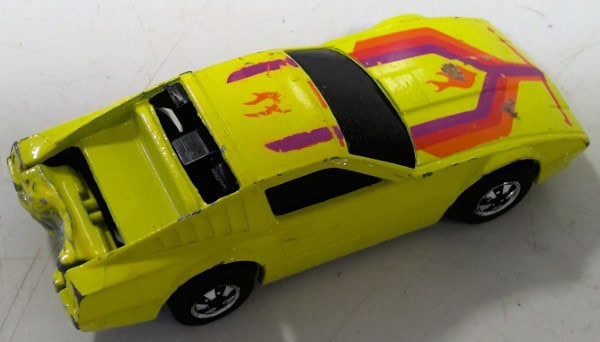 Vintage 1983 Hot Wheels Yellow Crack-Up Nissan Diecast Car for sale on heinventures.ca