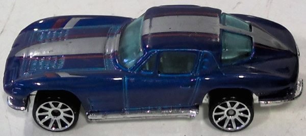 Corvette Stingray Hot Wheels Blue with Gray Strip Diecast Car for sale on heinventures.ca