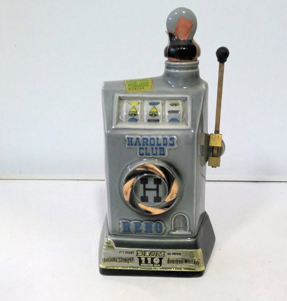 Vintage Harolds Club Reno James Beam Whiskey Decanter for sale