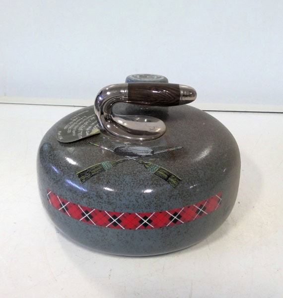 Potter's Curling Stone Canadian Whiskey Decanter for sale