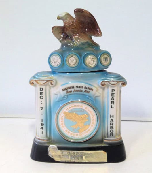 Vintage James Beam #145 Pearl Harbor Commemorative Decanter for sale