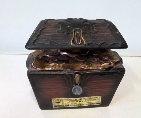 Vintage 1979 James Beam Treasure Chest Decanter for sale