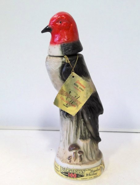 Vintage James Beam Trophy Collection Red Bird Decanter for sale