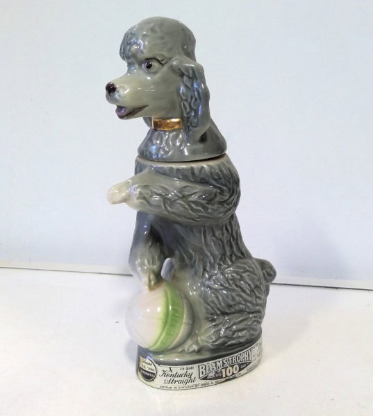 Vintage 1970 James Beam Benny Poodle Decanter Bottle. for sale