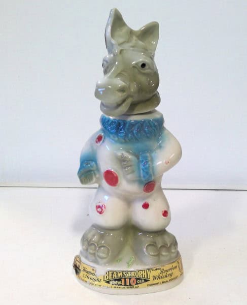 Vintage Donkey Clown James Beam Decanter 1968 for sale