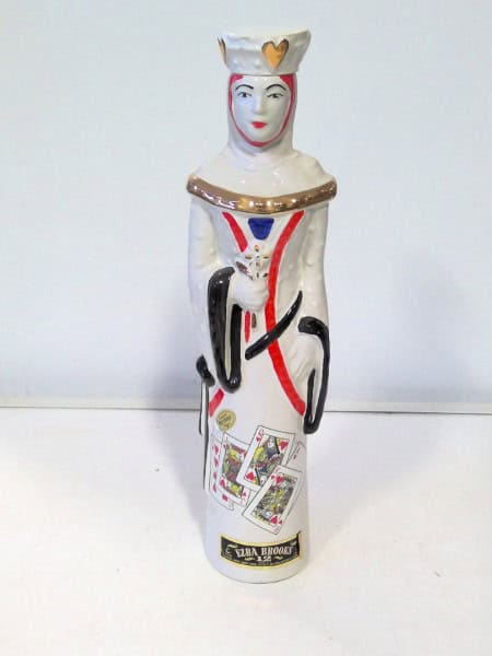 Vintage Ezra Brooks 1969 Queen of Hearts Decanter for sale