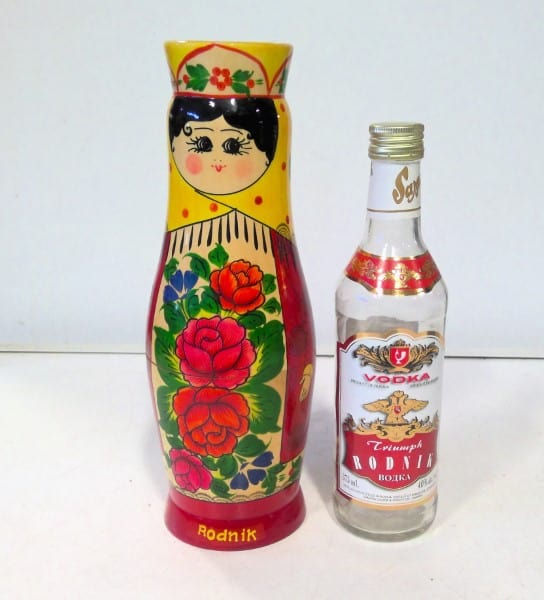 2000 Millennium Rodnik Vodka Bottle Russian Matryoshka Doll for sale