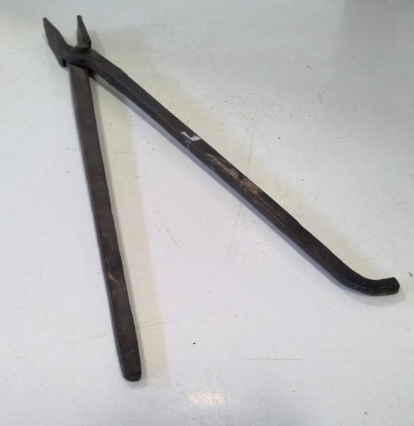 Antique Blacksmith Flat Tongs for sale