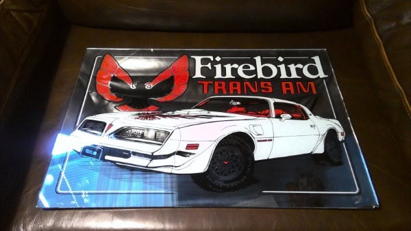 Vintage Pontiac Firebird Trans Am Glass Mirror for sale