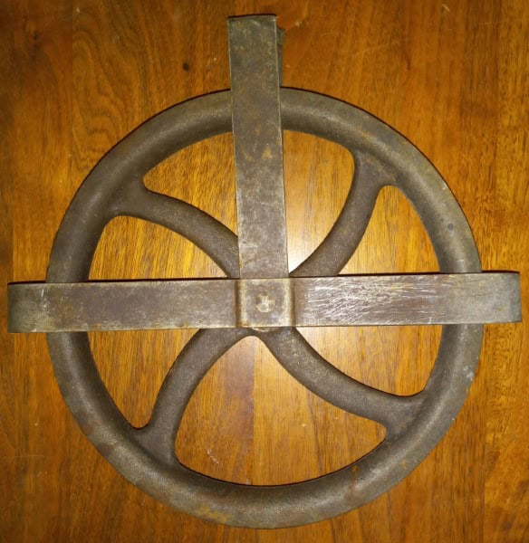 Old Metal Pulley for sale on Hein Ventures' Online Store