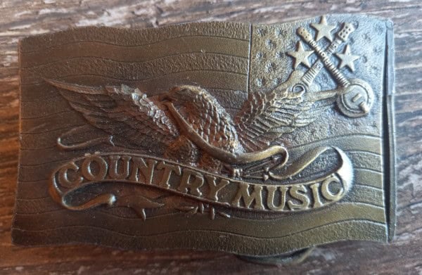 Vintage Country Music Belt Buckle for sale on heinventures.ca