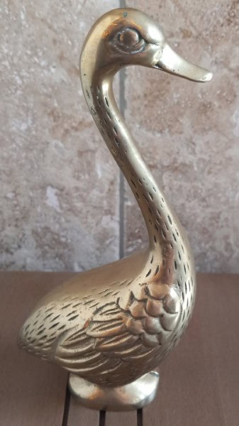 Vintage Brass Goose for sale on heinventures.ca