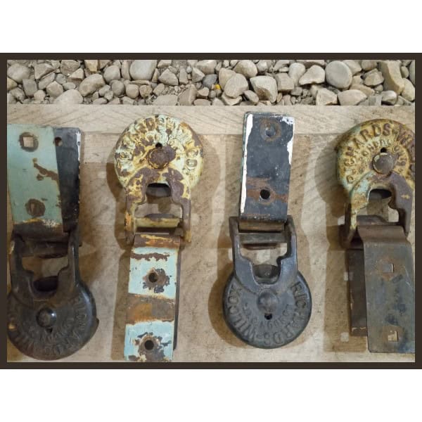 Antique Richards-Wilcox Barn Door Track Rollers for sale on Hein Ventures' online store