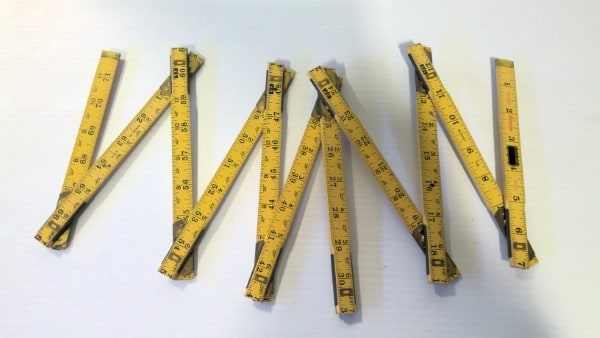 Vintage Evans No X40 6' Folding Ruler for sale