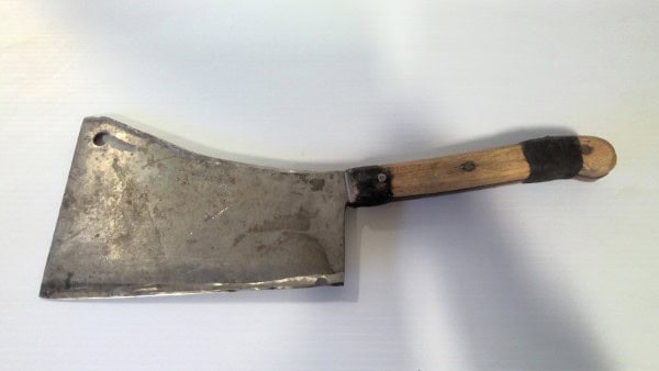 Vintage Made in U.S.A. Large Meat Cleaver for sale