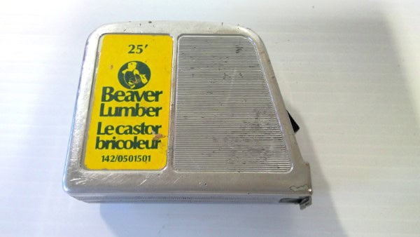 Vintage Lufkin 25' Tape Measure - Beaver Lumber Advertising for sale