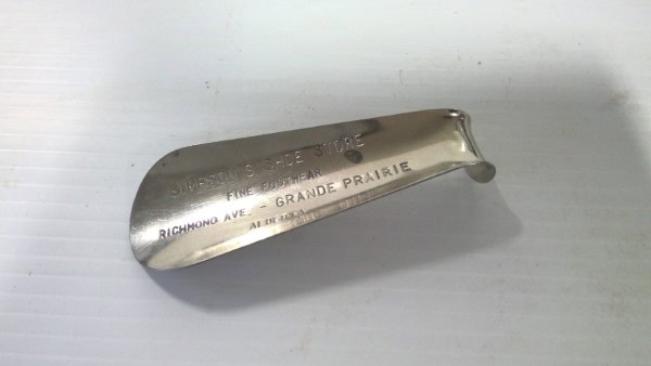 Vintage Simpson's Shoe Store Grande Prairie Alberta Advertising Shoe Horn for sale