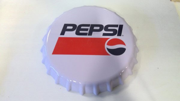 14" Pepsi Cap Sign for sale