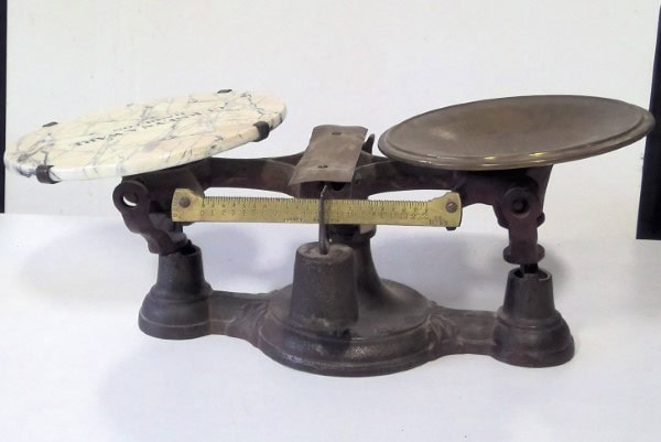 Antique Gurneys & Ware Hamilton Cast Iron Scale for sale