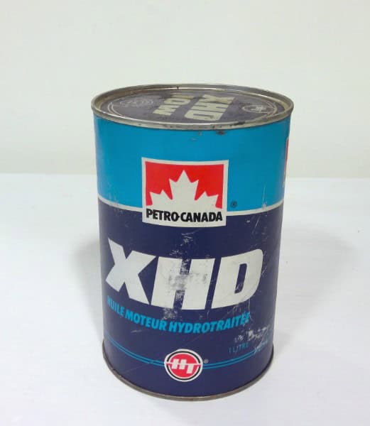 Petro Canada XHD 10W Motor Oil Cardboard Can for sale