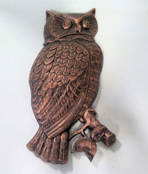 Vintage 1966 Syroco Owl Wall Hanger Figurine for sale