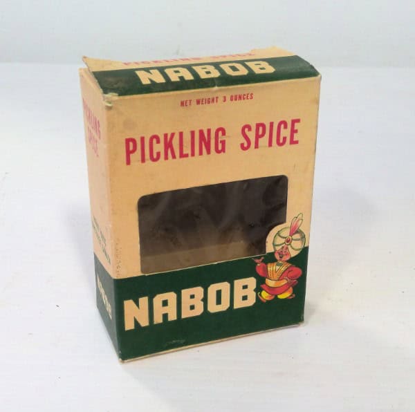 Vintage Nabob Pickling Spice Cardboard Box for sale