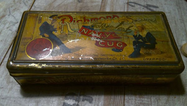 Antique Richmond Navy Cut Tobacco Tin - Richmond Cavendish Co Ltd. for sale