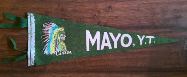 Vintage Mayo Yukon Territory Felt Pennant C.1950s for sale