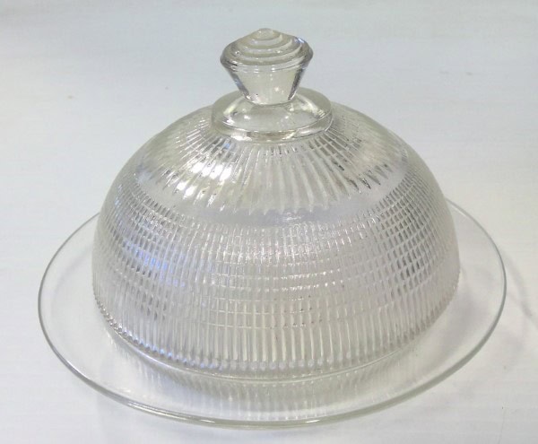 Vintage Glass Butter Dish for sale on heinventures.ca