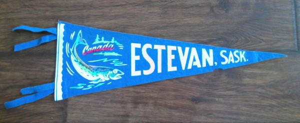 Vintage Estevan Saskatchewan Souvenir Pennant for sale