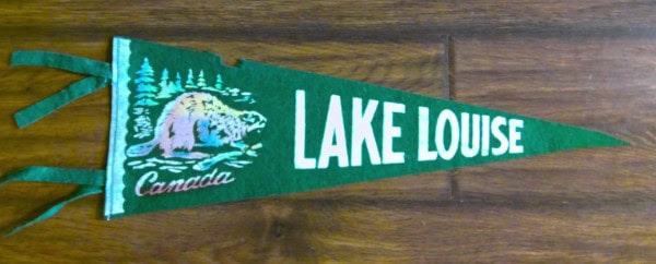 Vintage Lake Louise Alberta Souvenir Pennant for sale