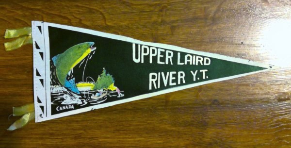 Vintage Upper Laird River Yukon Souvenir Pennant for sale