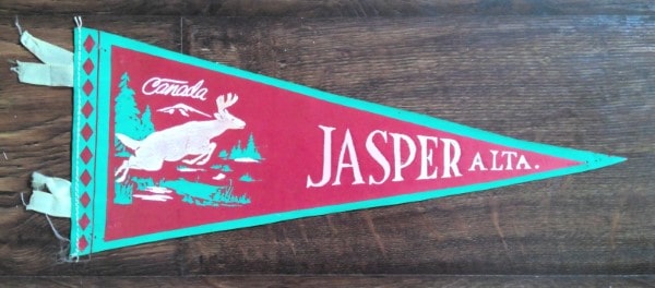 Vintage Jasper Alberta Souvenir Pennant for sale